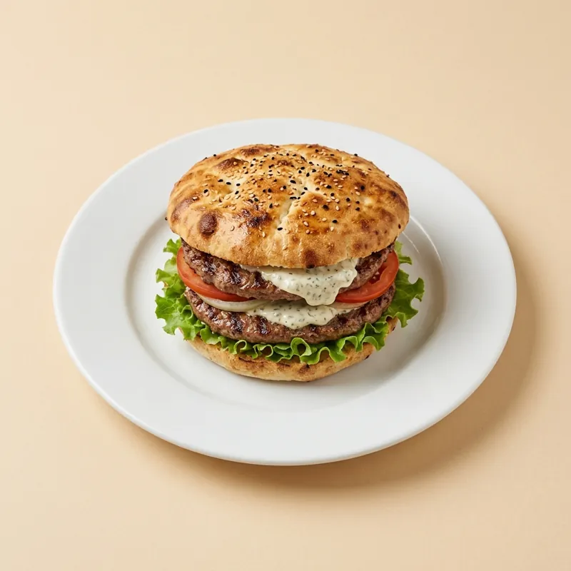 Menu double hamburger