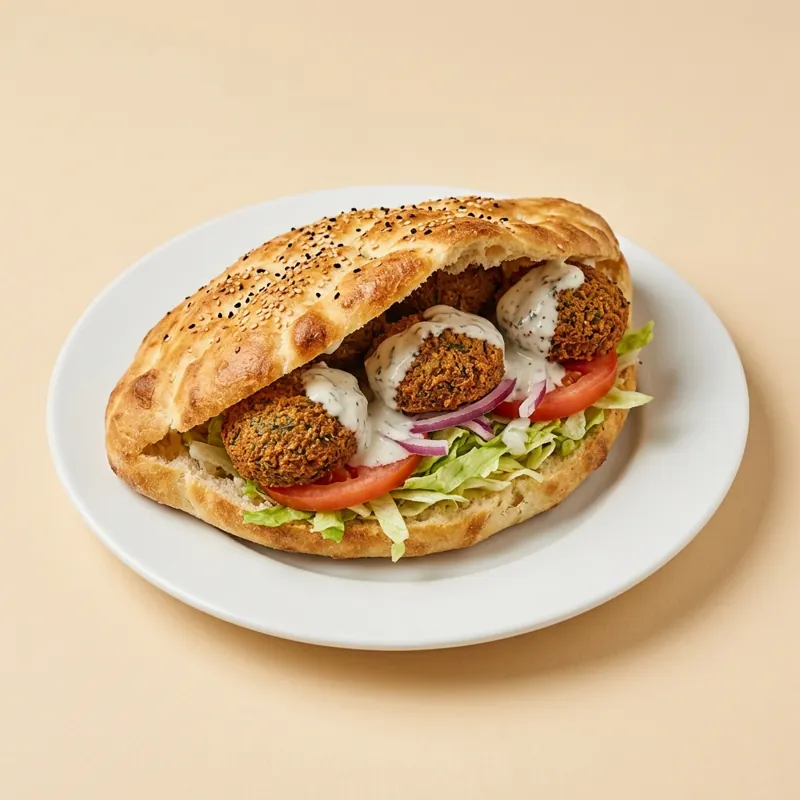Menu falafel pide
